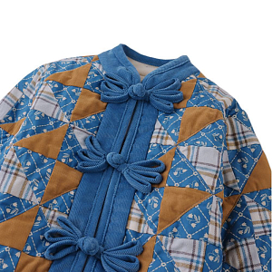 Пальто пэчворк Gingersnaps "Julianne Patchwork", синее